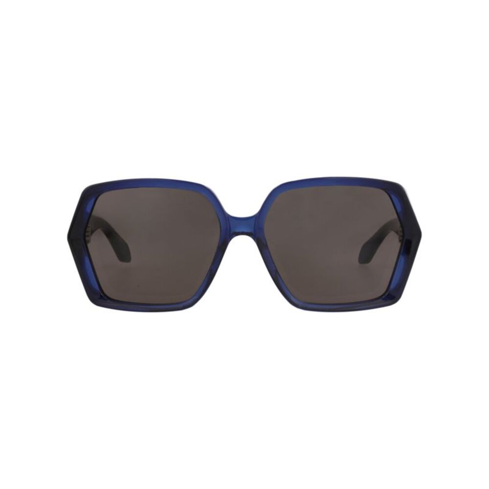Alaia Square-Frame Recycled Acetate Sunglasses Blue Womens